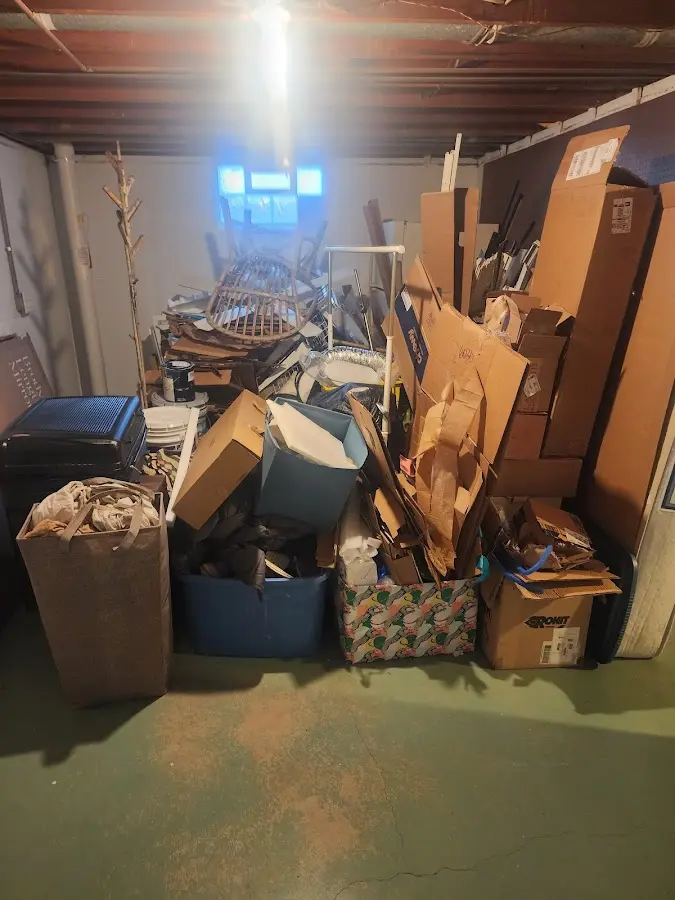 Roll-off dumpster container at job site for Construction Dumpster Rental in Hainesport